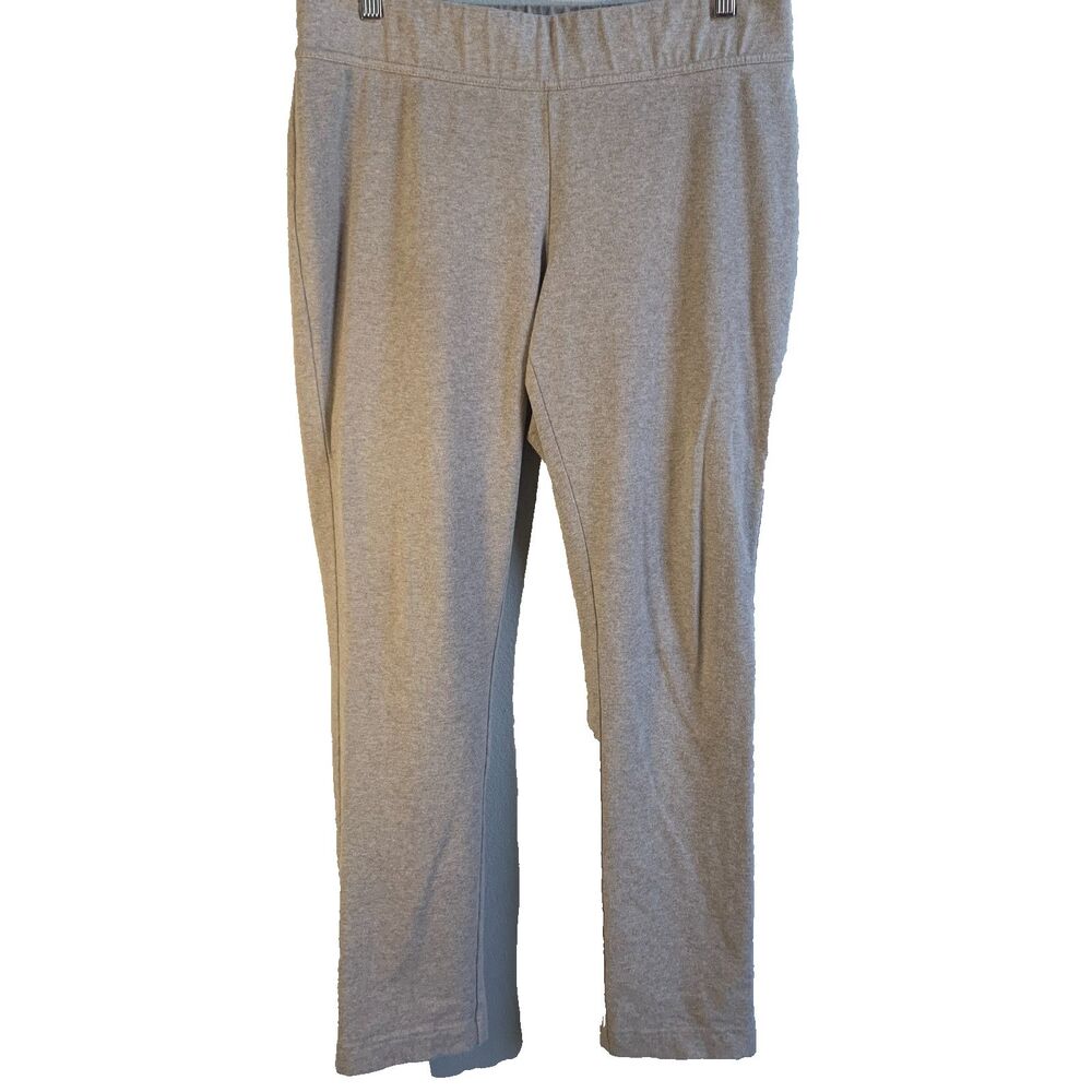 Land's End Womens Stretch Casual Yoga Pants SZ MED Elastic Waist Knit No Pockets